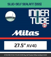 Mitas (Rubena) Slug Self Sealant öntömítő 27,5x1,75-2,45 47/62-584 (650B) inner tube
